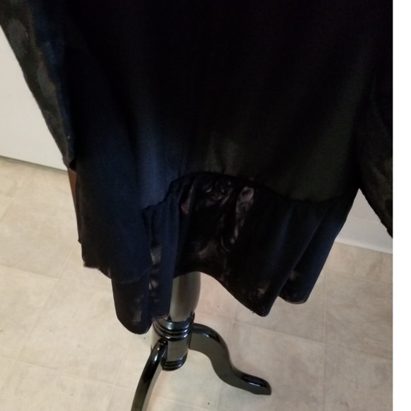 ⬇️WD.NY Black Floral Detail Midi Dress - Picture 6 of 10